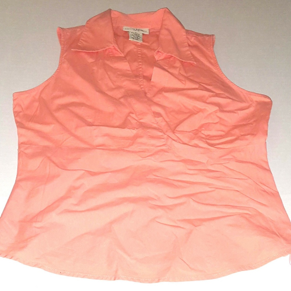 SOLD!Banana Republic 4 Peach Orange Sleeveless Top